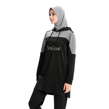 Load image into Gallery viewer, New Muslim Tracksuit Top Women Islamic dress Sweatshirt Muslim Sport Trainning Exercise Sweaters Conservative Hooded Coat Hoodie
