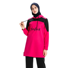 Load image into Gallery viewer, New Muslim Tracksuit Top Women Islamic dress Sweatshirt Muslim Sport Trainning Exercise Sweaters Conservative Hooded Coat Hoodie