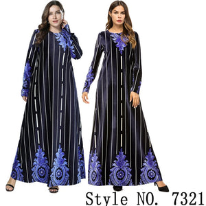 Muslim Women Long Sleeve Dubai Hijab Maxi Dress Arabic Kaftan Abaya Modest Islamic Uae Pakistani Turkey Kimono Jalabiya Dresses