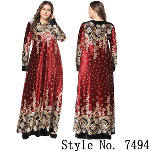 Muslim Women Long Sleeve Dubai Hijab Maxi Dress Arabic Kaftan Abaya Modest Islamic Uae Pakistani Turkey Kimono Jalabiya Dresses