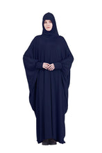 Load image into Gallery viewer, Muslim Women Full Cover Prayer Garment Hijab Long Maxi Dress Abaya Kaftan Robe Overhead Arab Middle East Maxi Gown Islam Clotes
