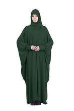 Load image into Gallery viewer, Muslim Women Full Cover Prayer Garment Hijab Long Maxi Dress Abaya Kaftan Robe Overhead Arab Middle East Maxi Gown Islam Clotes