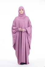 Load image into Gallery viewer, Muslim Women Full Cover Prayer Garment Hijab Long Maxi Dress Abaya Kaftan Robe Overhead Arab Middle East Maxi Gown Islam Clotes