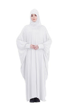 Load image into Gallery viewer, Muslim Women Full Cover Prayer Garment Hijab Long Maxi Dress Abaya Kaftan Robe Overhead Arab Middle East Maxi Gown Islam Clotes