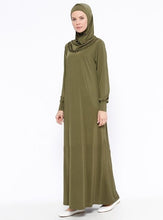 Load image into Gallery viewer, One Piece Hijab Dress Dubai Muslim Women Soild Hedded Prayer Khimar Jilbab Islam Abaya Ramadan Full Cover Worship Service Turkey