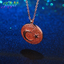 Load image into Gallery viewer, Aliexpress Dropshipping Turkish Crescent Walking Moon Suspension Pendant Sweater Necklace For Thanksgiving Day Christmas Gift