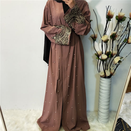 Ramadan Abayas For Women Muslim Hijab Dress Caftan Kimono Cardigan Abaya Kaftan Dubai Qatar UAE Oman Robe Femme Islamic Clothing