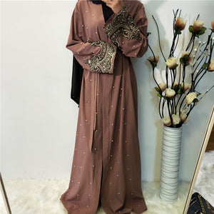 Ramadan Abayas For Women Muslim Hijab Dress Caftan Kimono Cardigan Abaya Kaftan Dubai Qatar UAE Oman Robe Femme Islamic Clothing